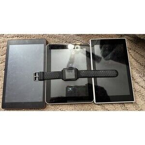 3 Tablets And G7 Smart Watch As Is Untested